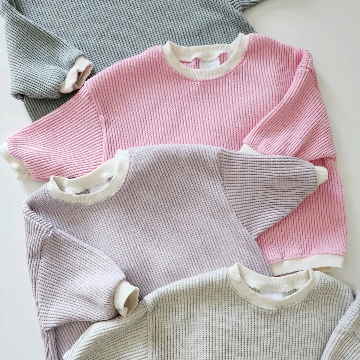 Waffle Sweatshirt Onesie