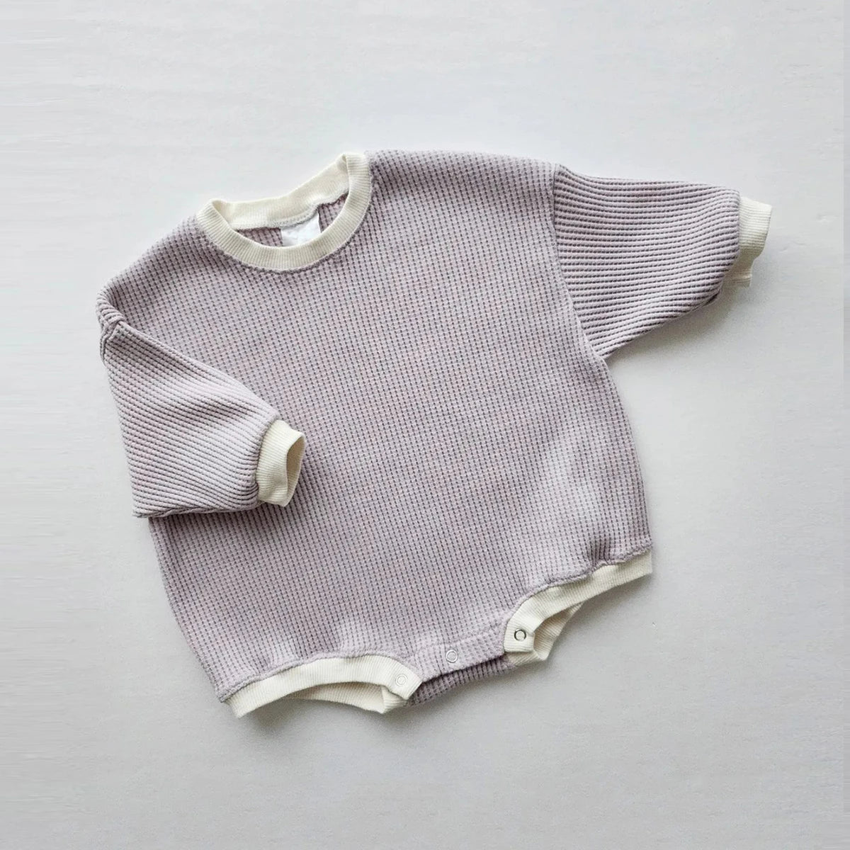 Waffle Sweatshirt Onesie