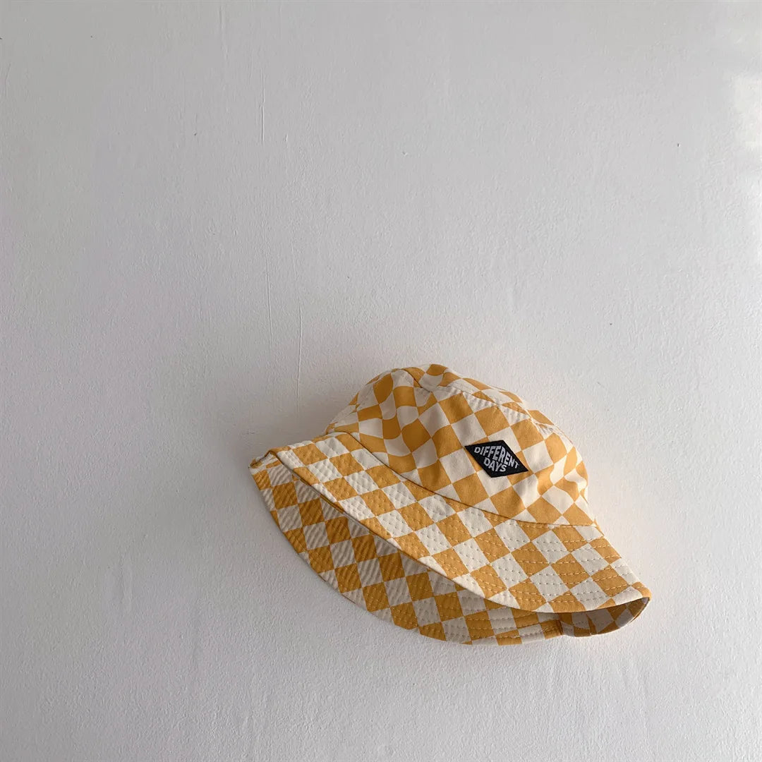 Checkered Kids Bucket Hat