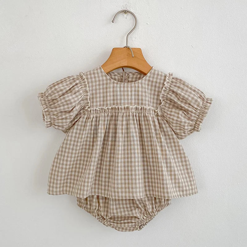 Puff Sleeve Two Piece Set