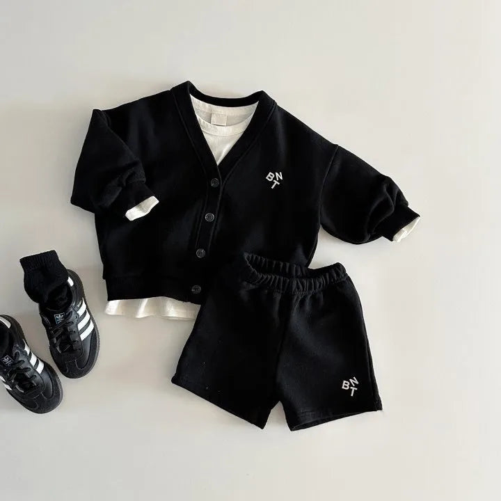 Shorts And Cardigan Set
