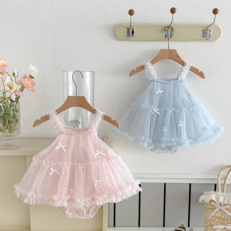 Tulles Bow Camisole Bodysuit