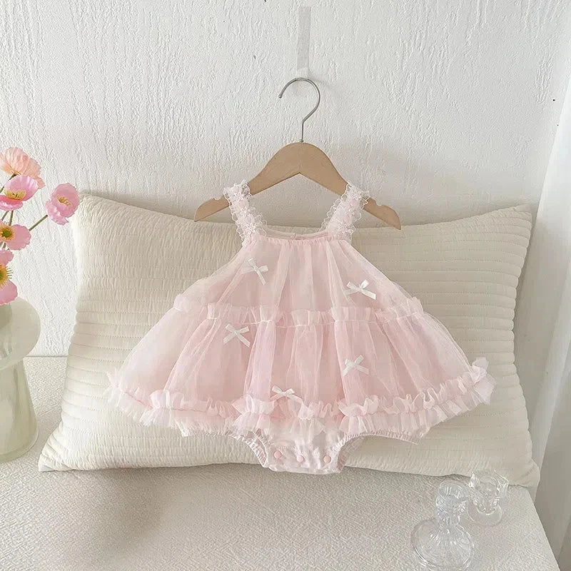 Tulles Bow Camisole Bodysuit