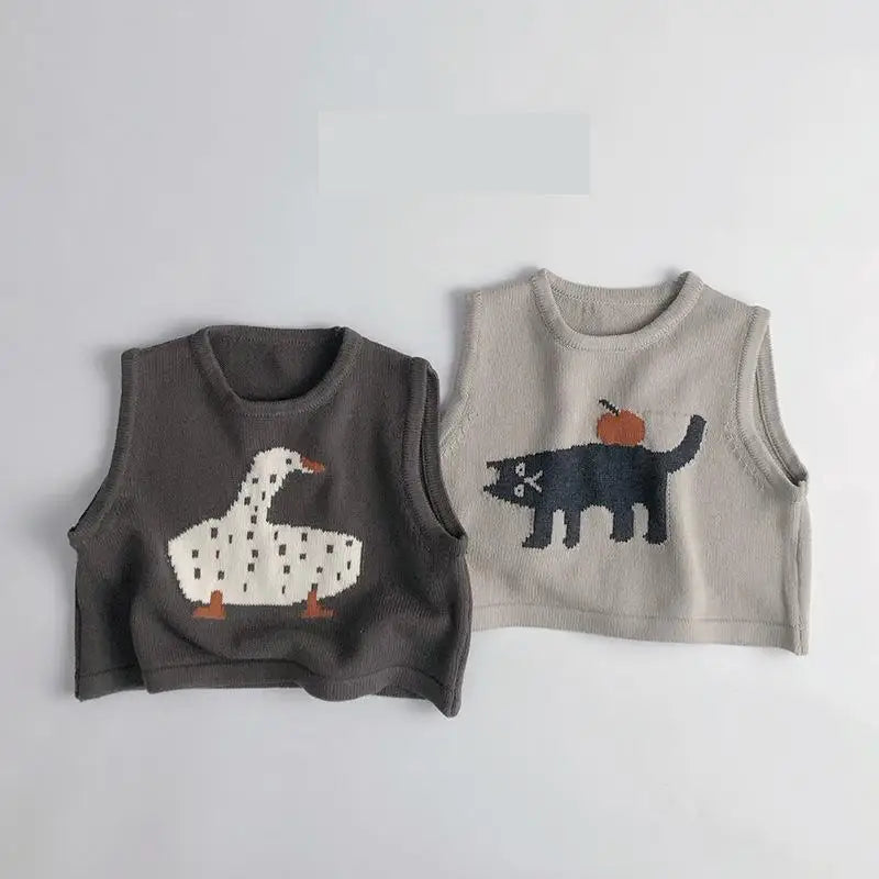 Sleeveless Sweater Vest