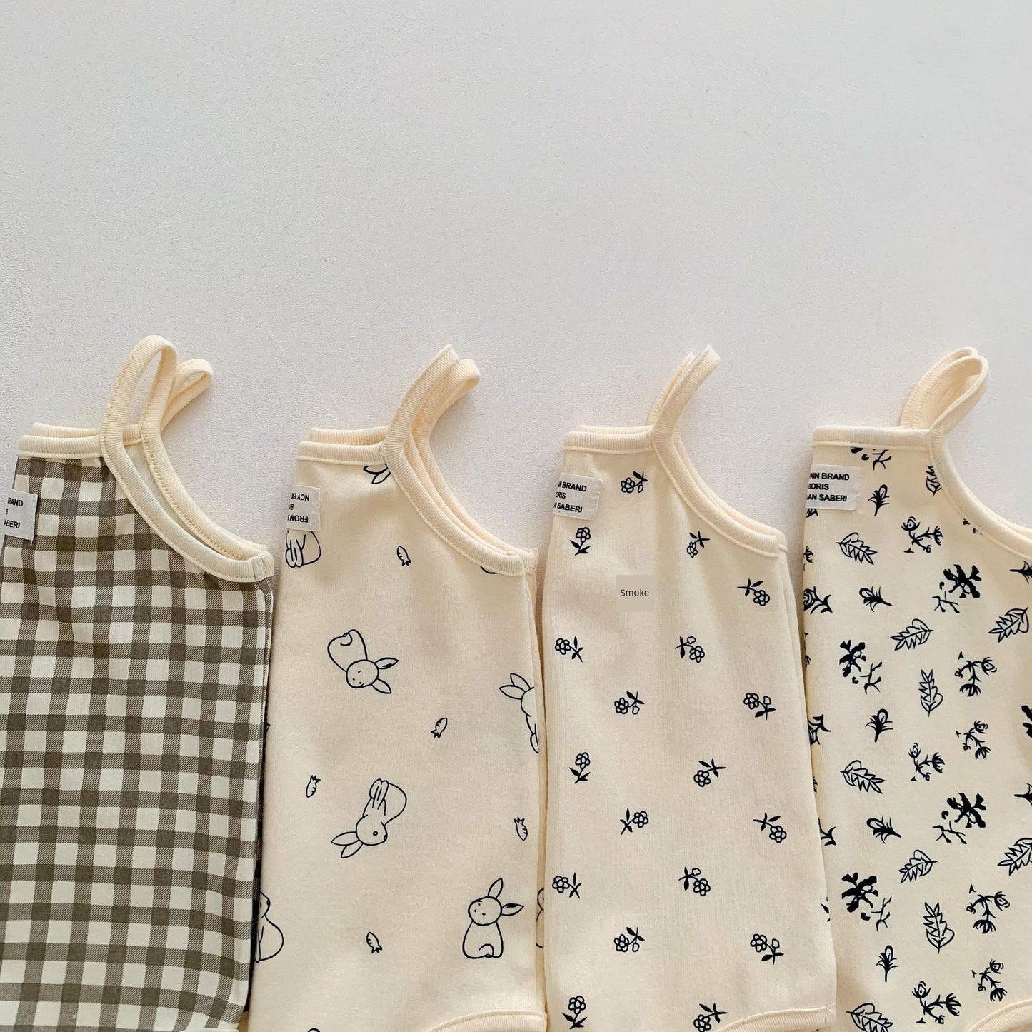 No-Sleeve Patterned Onesies