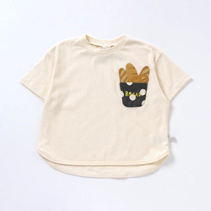 Children's Cotton Summer Short-Sleeved Fun T-shirt
