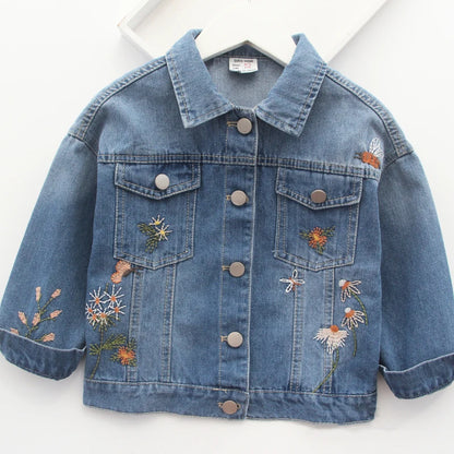 Embroidered Floral Denim Jacket