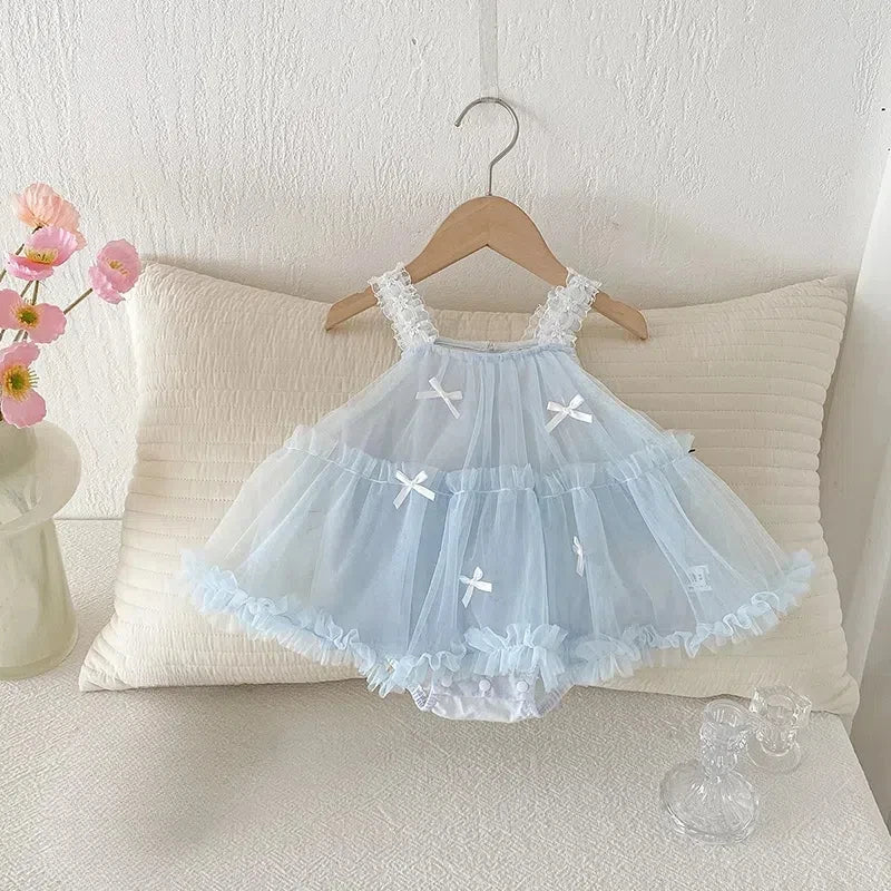 Tulles Bow Camisole Bodysuit