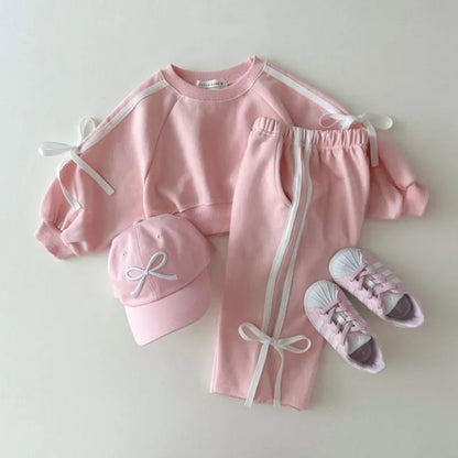 Sporty Bow Sweater Set