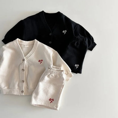 Shorts And Cardigan Set