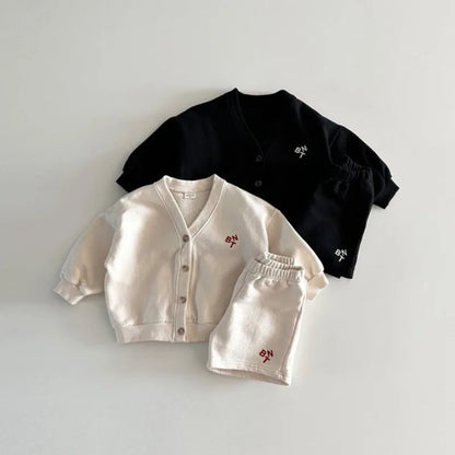 Shorts And Cardigan Set