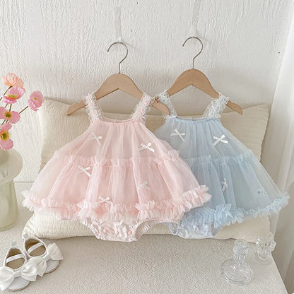 Tulles Bow Camisole Bodysuit