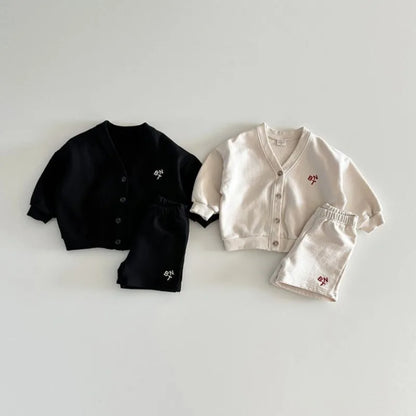 Shorts And Cardigan Set
