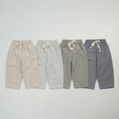 Cotton Striped Pant
